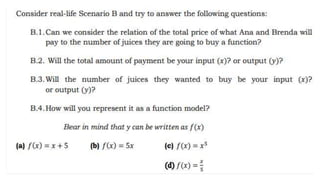 Lesson 1: Functions as Models | PPTX