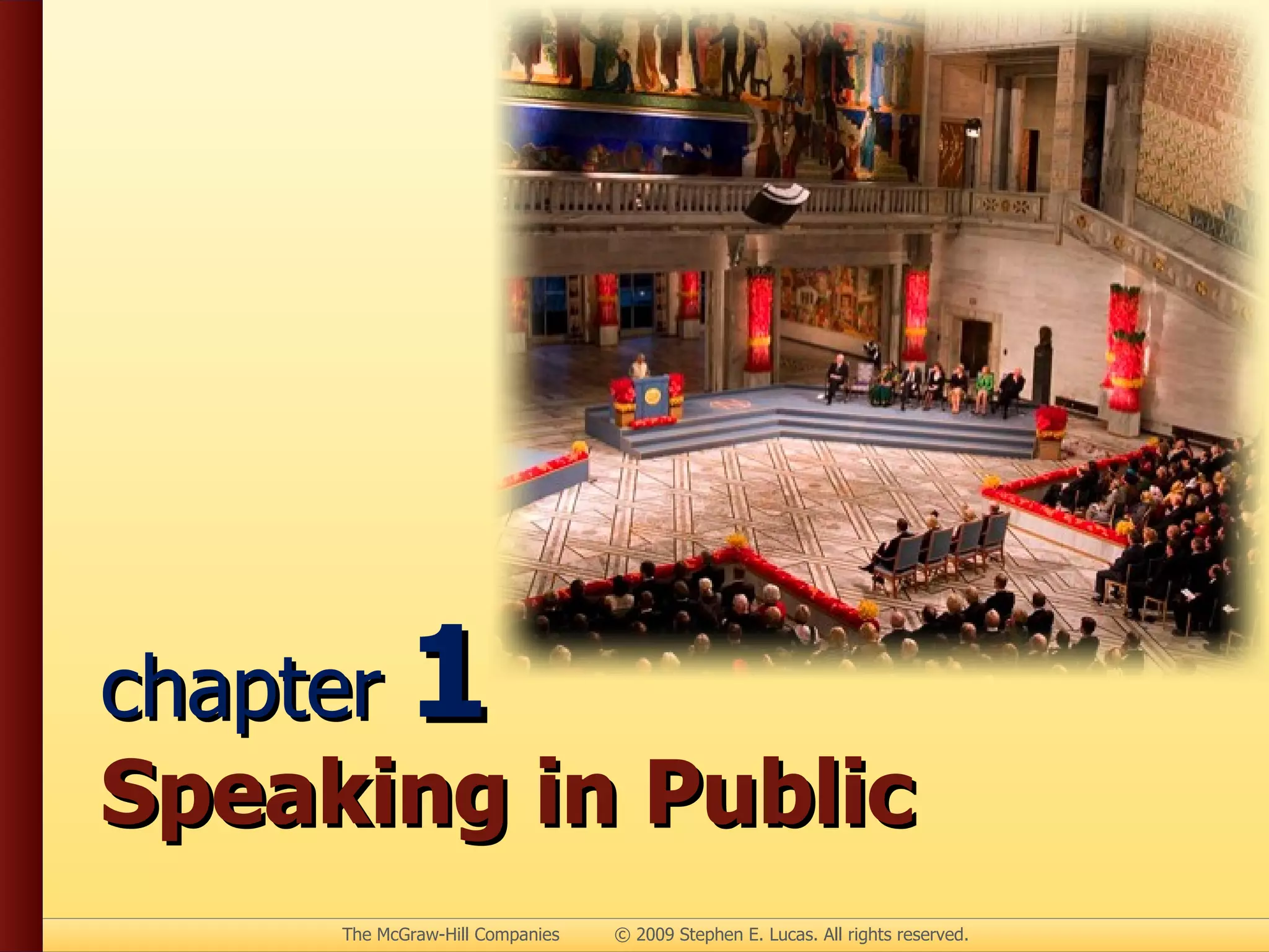 chapter 1 Speaking in Public