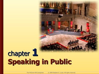 chapter  1 Speaking in Public 