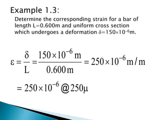 Chapter 1 stress and strain | PPTX
