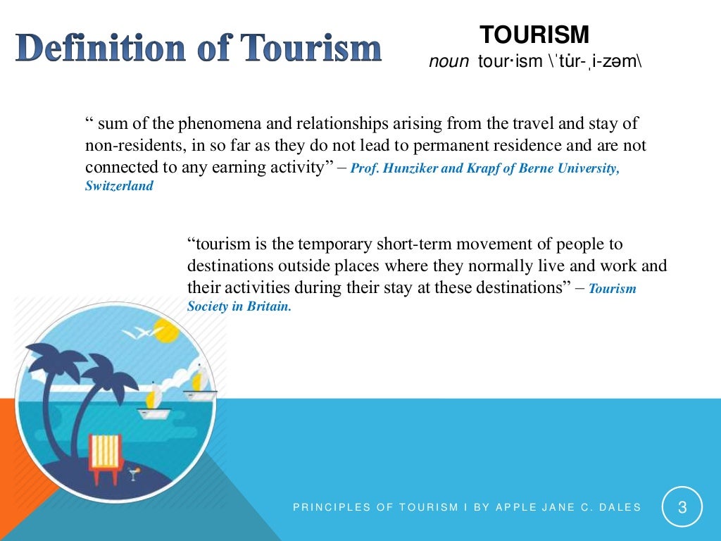 Chapter 1 the meaning and importance of tourism