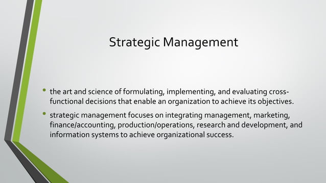 Chapter 1 the nature of strategic management | PPT