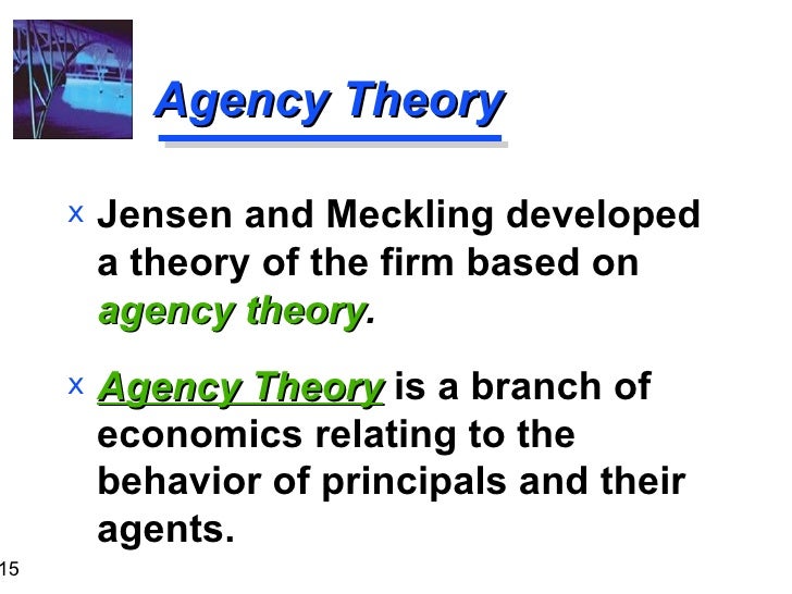 Stock options agency theory