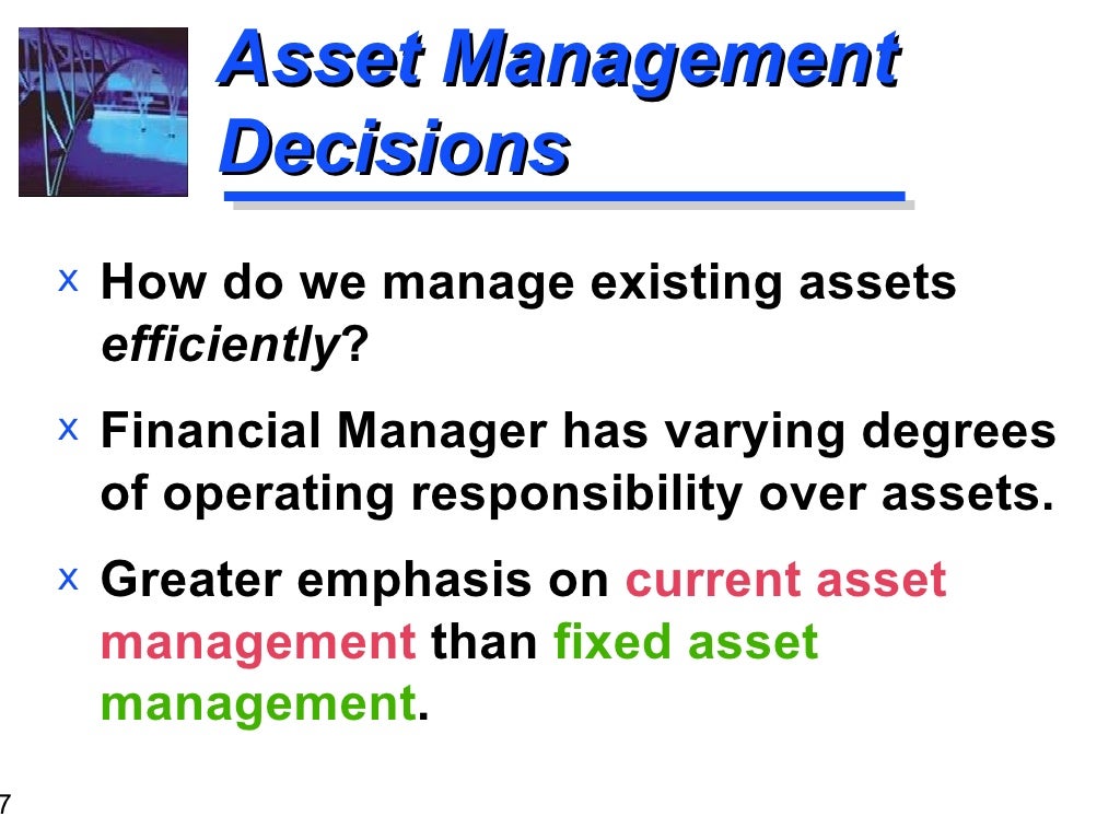 Role Of Financial Management