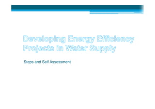 1: Introduction to Water and Energy Efficiency in Water Supply | PDF