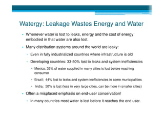 1: Introduction to Water and Energy Efficiency in Water Supply | PDF