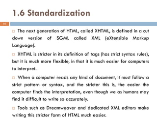 Chapter one - WEB programming introduction note | PDF