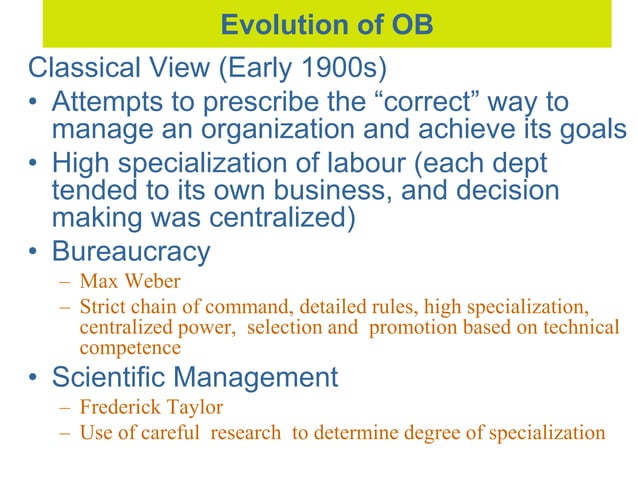 Chapter 1 what is ob | PPT