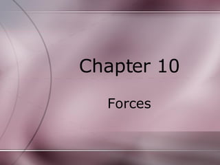 Chapter 10 Forces 