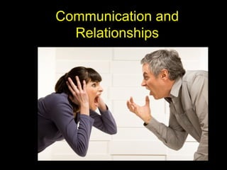 Communication andCommunication and
RelationshipsRelationships
 