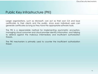 Cloud Security Mechanisms | PPTX