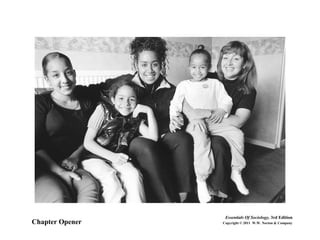 Chapter Opener
Essentials Of Sociology, 3rd Edition
Copyright © 2011 W.W. Norton & Company
 