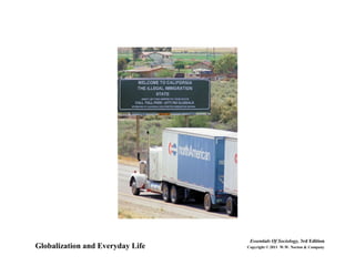 Globalization and Everyday Life
Essentials Of Sociology, 3rd Edition
Copyright © 2011 W.W. Norton & Company
 