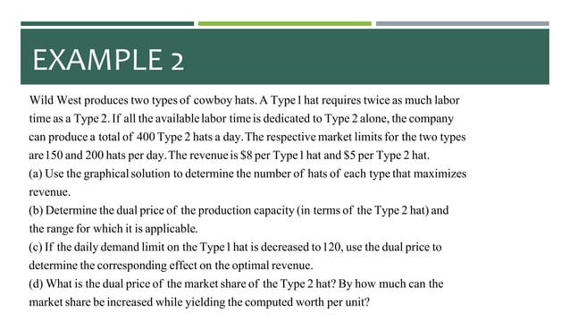 Operations Research - Sensitivity Analysis | PPTX | Business | Business ...