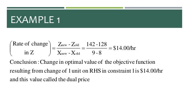 Operations Research - Sensitivity Analysis