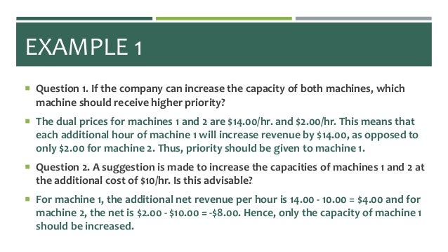 Operations Research - Sensitivity Analysis