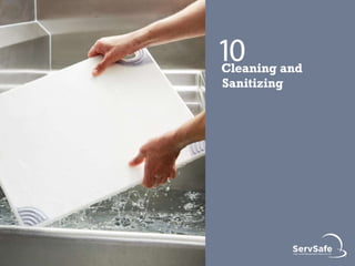 Cleaning and Sanitizing
Objectives:
By the end of this chapter, you should be able to identify the following:
 Different ...