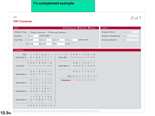 10.94
1’s complement example:
 