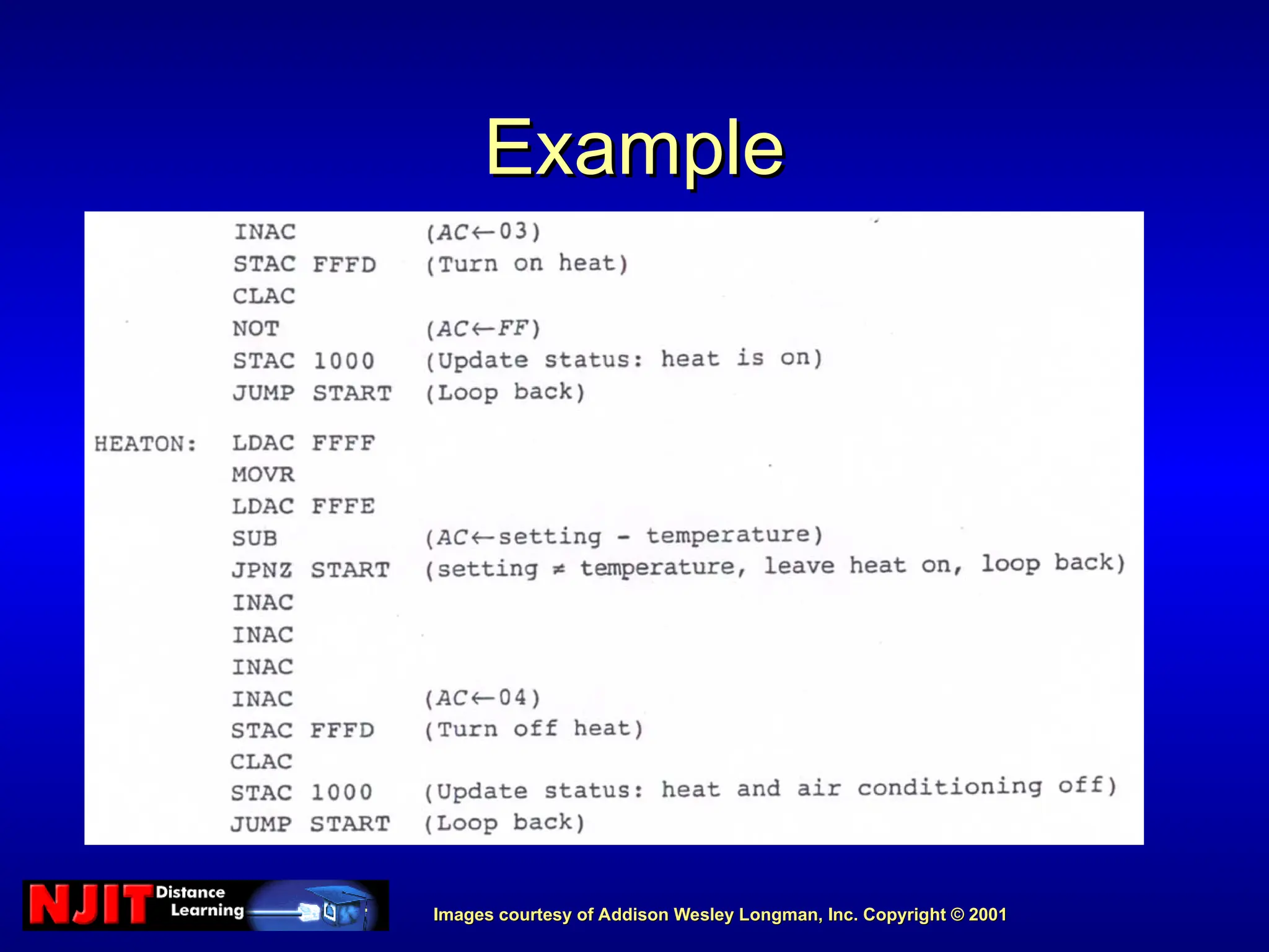 Images courtesy of Addison Wesley Longman, Inc. Copyright © 2001
Images courtesy of Addison Wesley Longman, Inc. Copyright © 2001
Example
Example
 