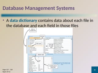 ICT Basis: Managing a DataBase, Discovering Computer | PPTX