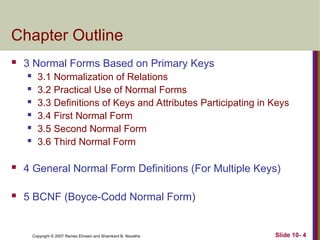 Chapter10in normalization for Data base management system .ppt