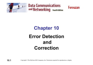 data communication and Error Detection and Correction | PPTX