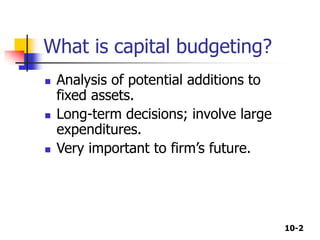 Chapter 10 - Basics of Capital Budgeting.pptx