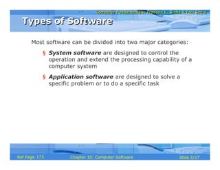 computer software types explained | pdf | embedded... Chapter 10 cs | PDF