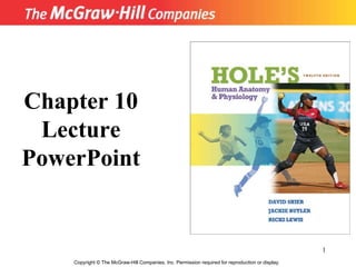 Copyright  ©  The McGraw-Hill Companies, Inc. Permission required for reproduction or display. Chapter 10 Lecture PowerPoint 