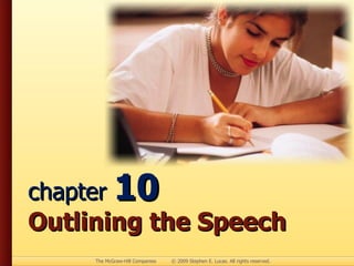 chapter  10 Outlining the Speech 