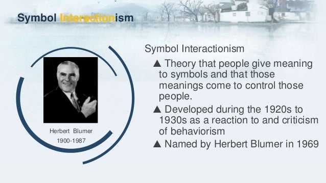 Chapter 10 Symbolic Interactionism and Social