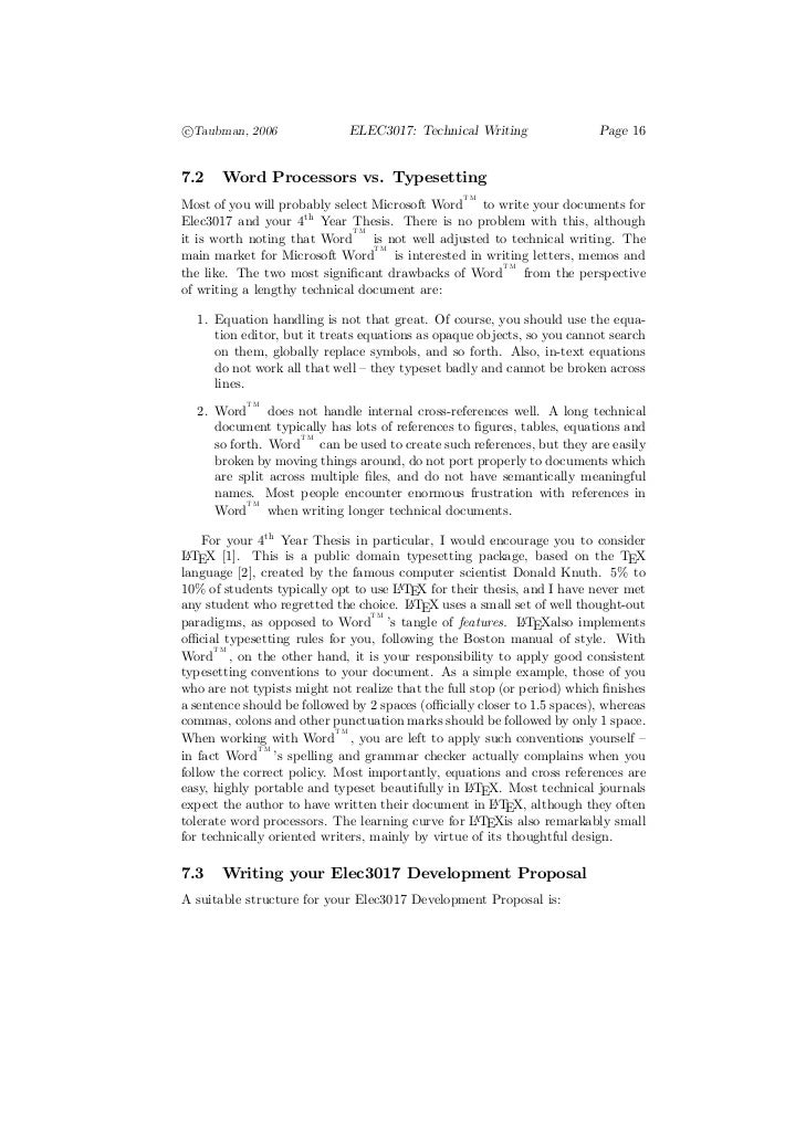 characteristics of technical writing pdf