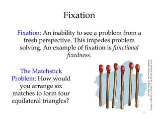 Fixation Problem Solving Examples Chapter 10 thinking | PPT
