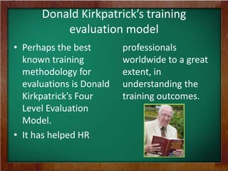Training Evaluation & Management