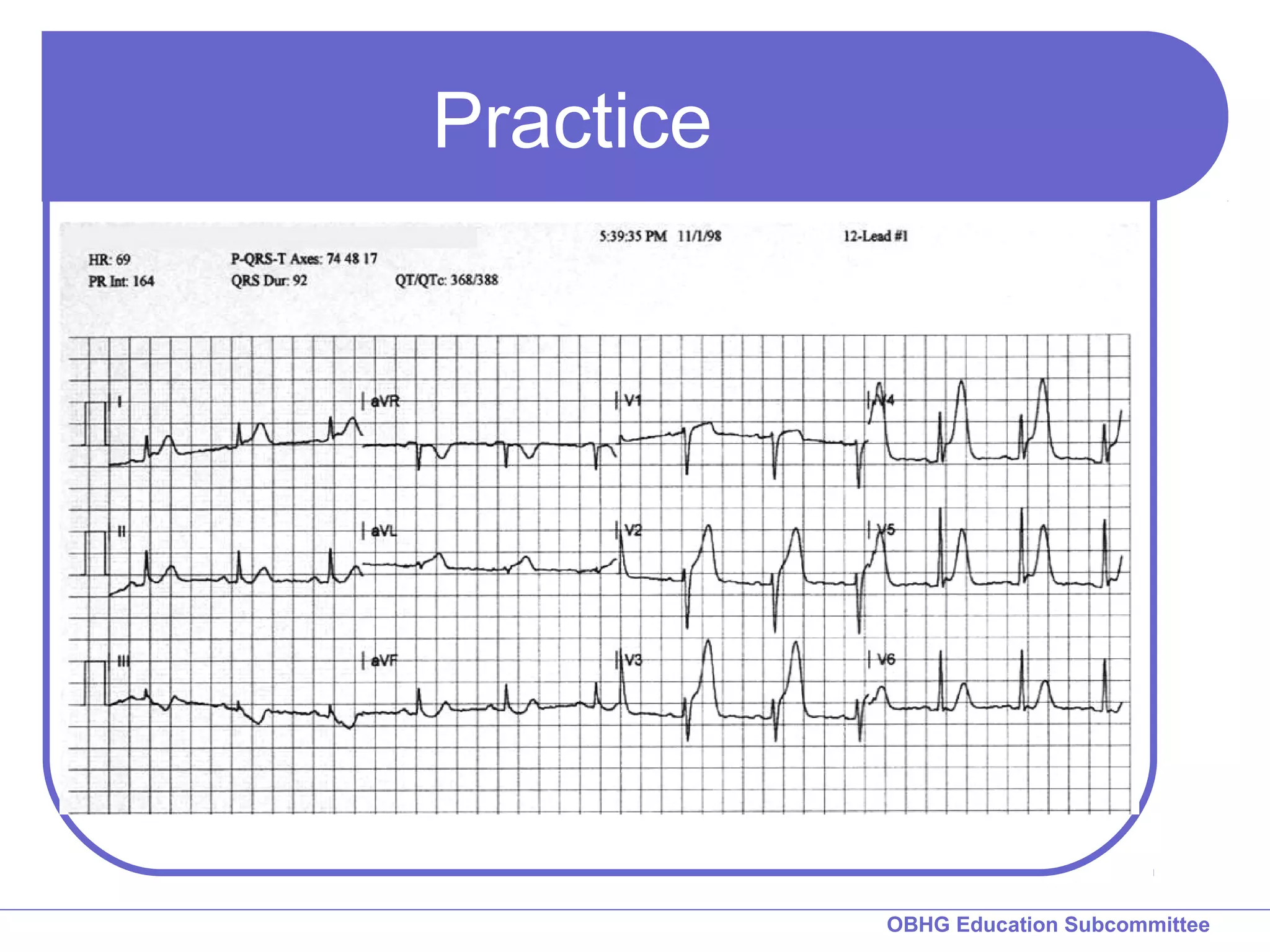 OBHG Education Subcommittee 
Practice 
 
