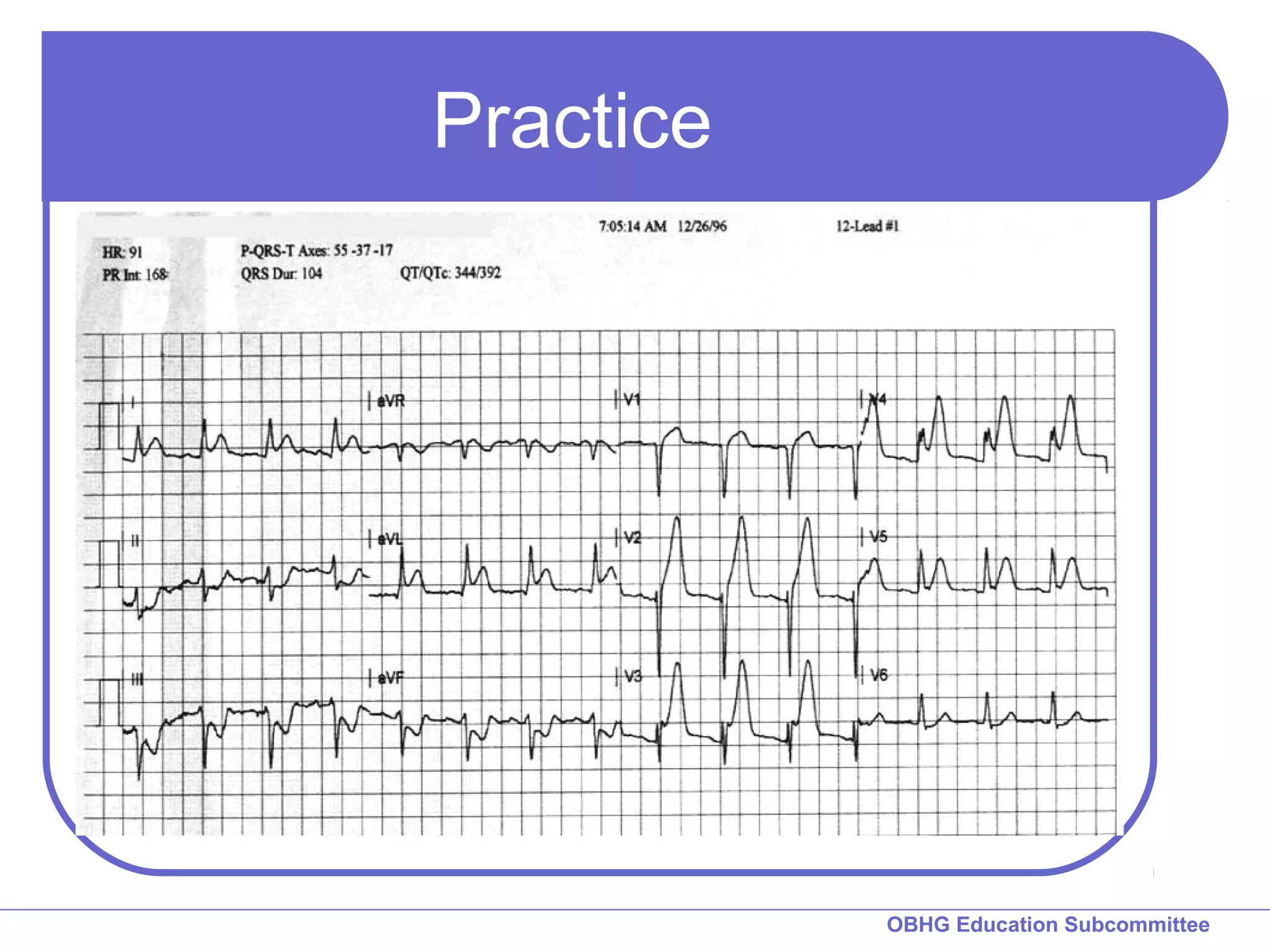 OBHG Education Subcommittee 
Practice 
 