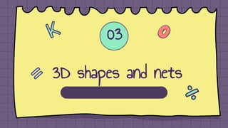 3D shapes and nets
03
 