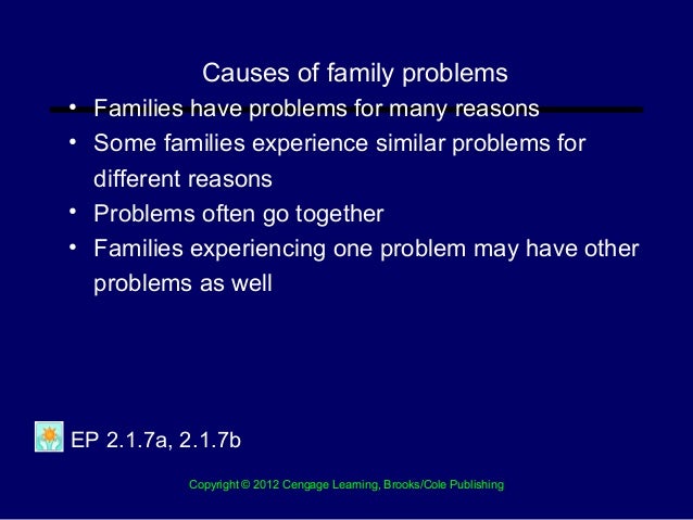 What are the main causes of family problems?