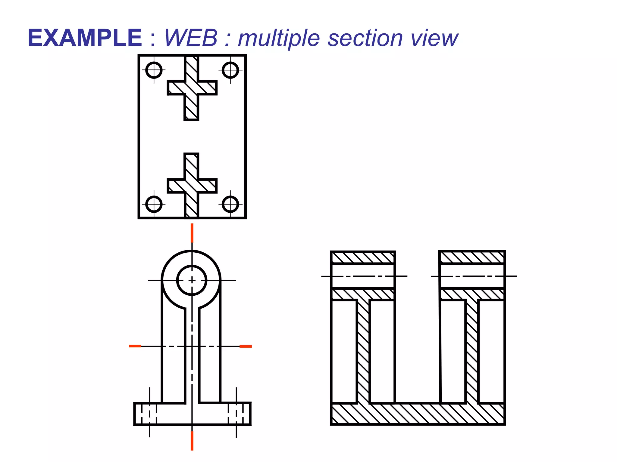 EXAMPLE  :  WEB : multiple section view 