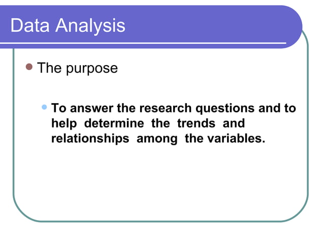 Chapter 10-DATA ANALYSIS & PRESENTATION | PPT