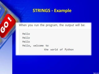 STRINGS - Example
 