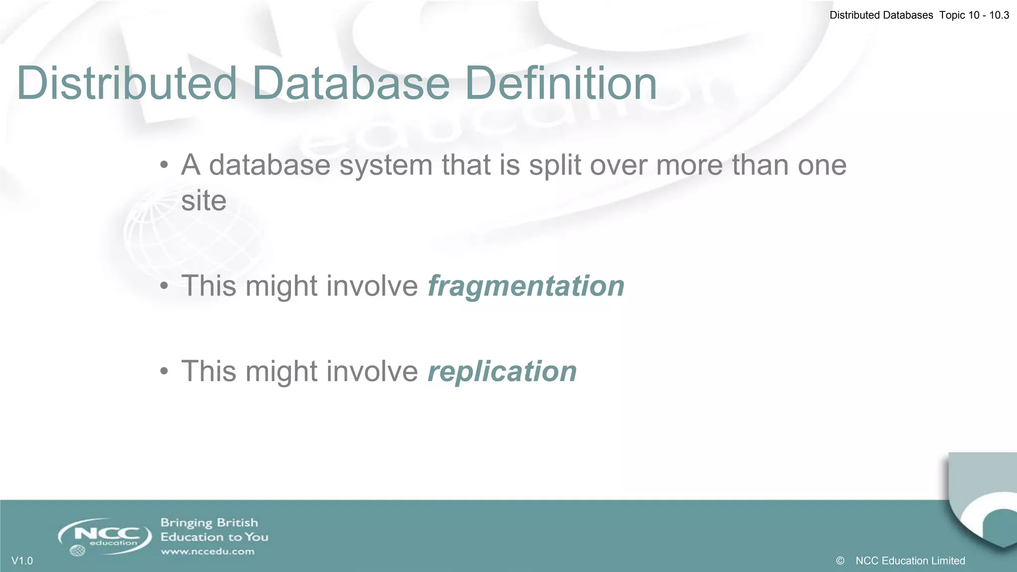 Distributed Database | PPT | Free Download