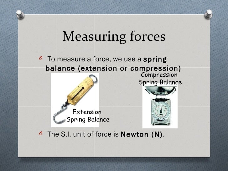 Chapter 10 Force and Pressure Part 1