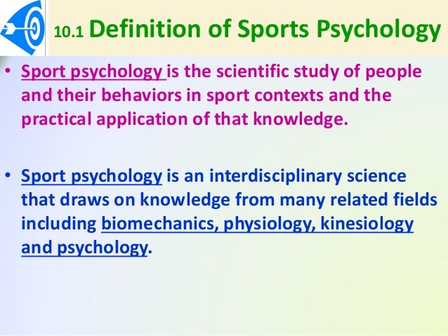 Chapter 10 Psychology And Sports