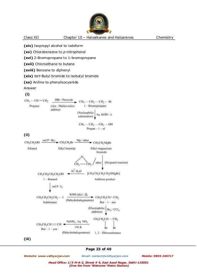 haloalkanes and haloarenes 106 xii – chemistry ak 5 how will you bring about the following conversions (i) benzene to 3-bromonitrobenzene (ii) ethanol to but-1. haloalkanes and haloarenes 106 xii – chemistry ak 5 how will you bring about the following conversions (i) benzene to 3-bromonitrobenzene (ii) ethanol to but-1.