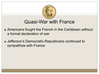Whiskey Rebellion (1794)To help raise revenue, the federal government placed an excise tax on whiskeyFarmers in western Pennsylvania protested and intimidated tax collectors
