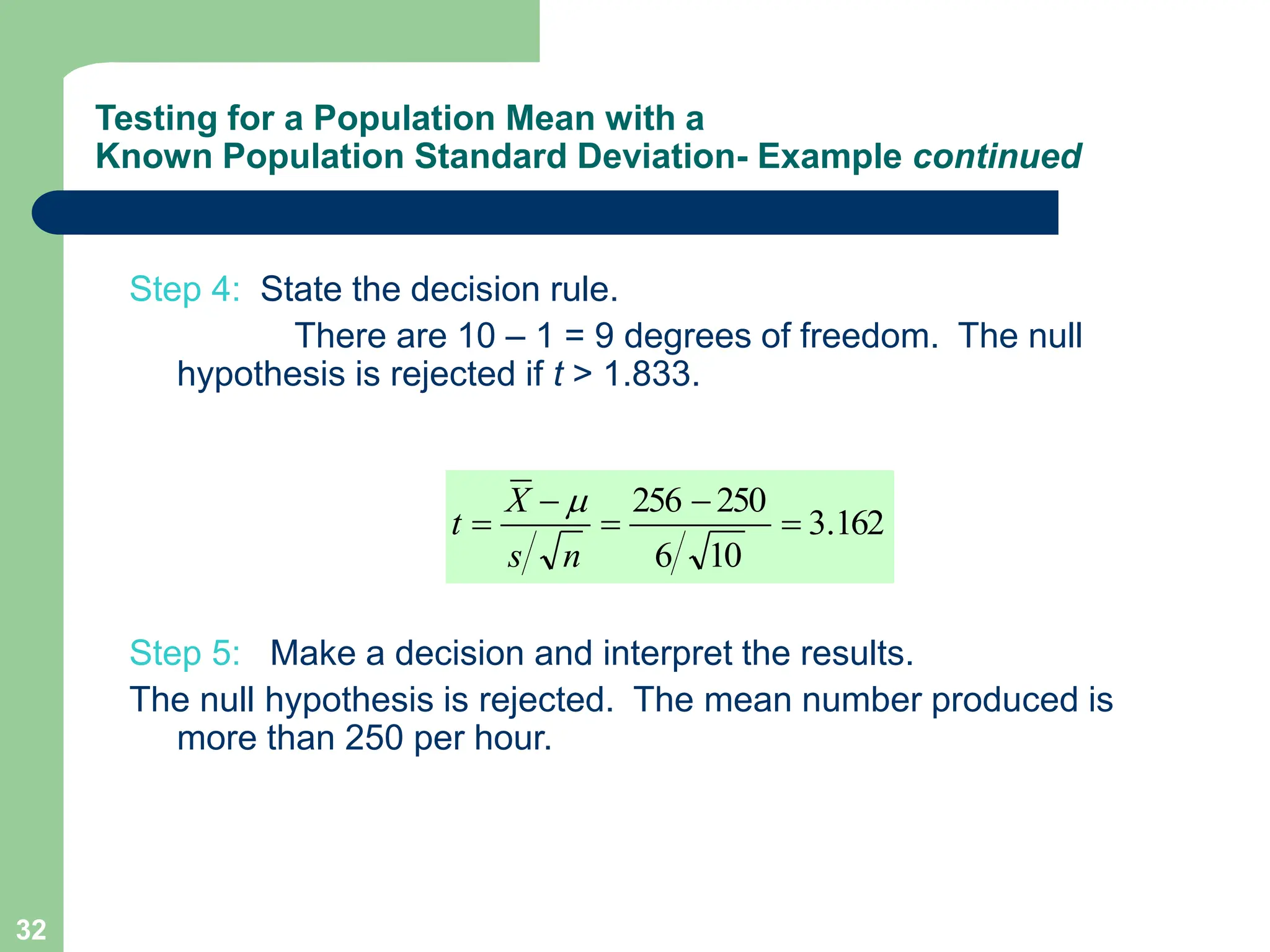 Chapter 10 One Sample Test Of Hypothesis ppt Physics Science Chapter 10 one sample test of hypothesis ppt physics science