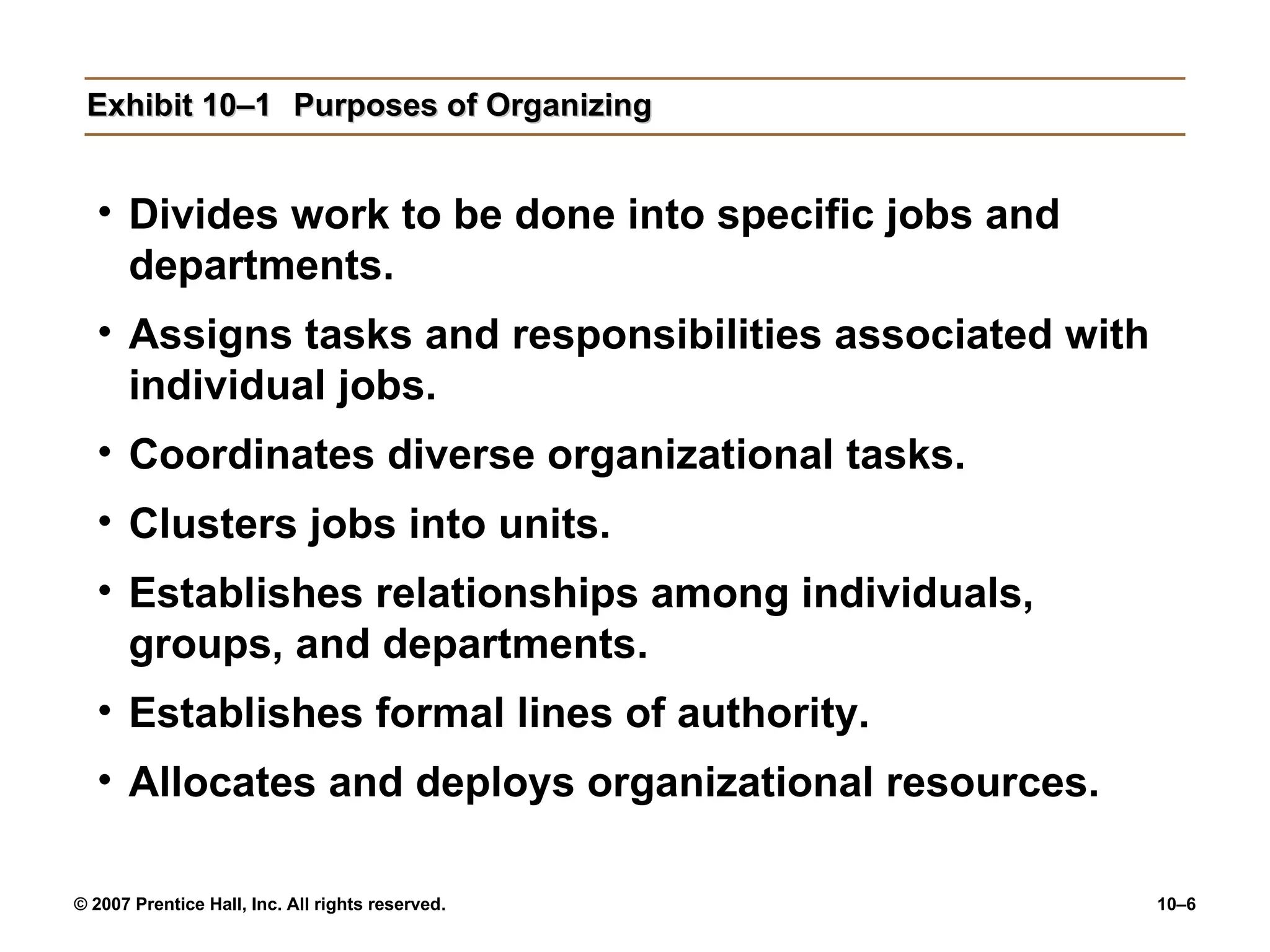 Chapter 10 Organizational Structure And Design Ppt10 | PPT