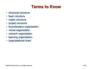 Chapter 10 Organizational Structure And Design Ppt10 | PPT