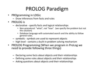 ProLog (Artificial Intelligence) Introduction | PPTX | Databases ...